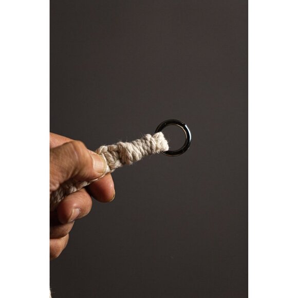 Boho 2 Level Small Flat Handmade Macrame Plant Hanger|Handmade Home Decor(ID 537 - Picture 7 of 8